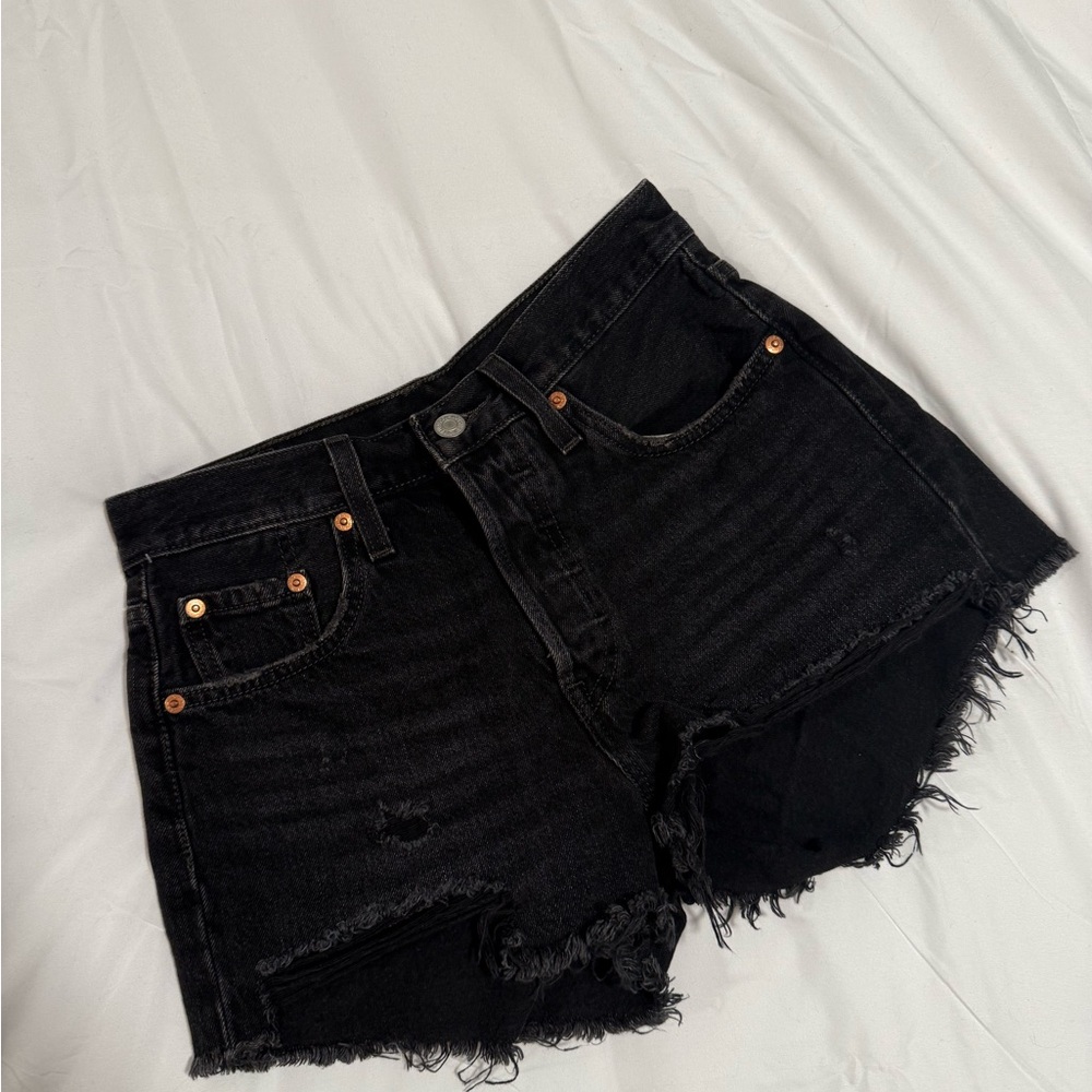 Levi’s Premium Black Jean Shorts